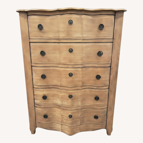 Used Raymour & Flanigan Light Brown Wood Dresser for sale on AptDeco