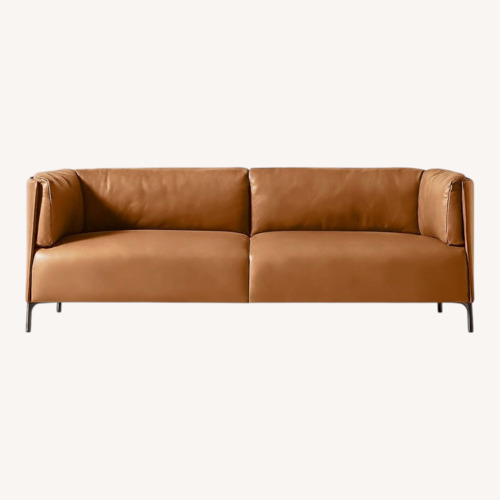 Used CB2 Clarendon Leather 2 Seater Sofa for sale on AptDeco
