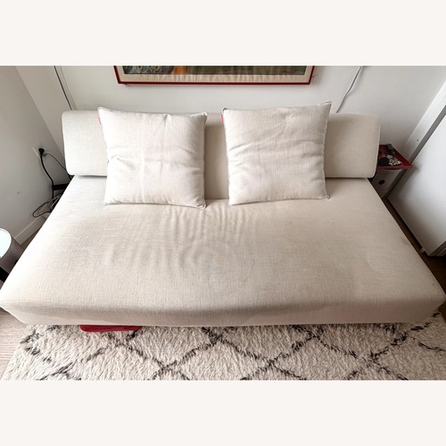 Used ABC Carpet and Home Natural Linen Sleeper Sofa for sale on AptDeco