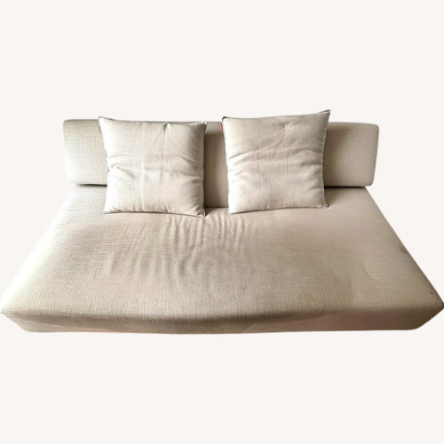 Used ABC Carpet and Home Natural Linen Sleeper Sofa for sale on AptDeco
