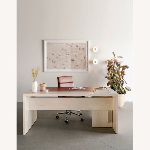 Used Croft House Light Brown Wood Desk for sale on AptDeco