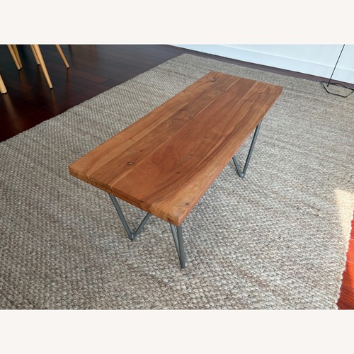 Used CB2 Dylan 36" Medium Acacia Bench for sale on AptDeco