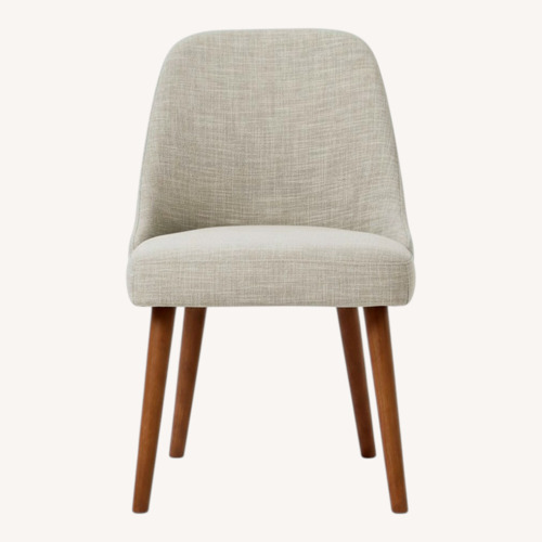 Used West Elm Light Gray Fabric Dining Chair for sale on AptDeco