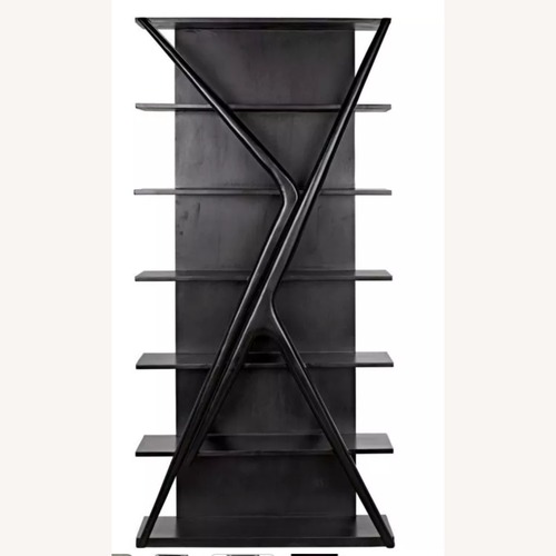 Used NOIR Furniture Vetra Black Wood Bookcase for sale on AptDeco