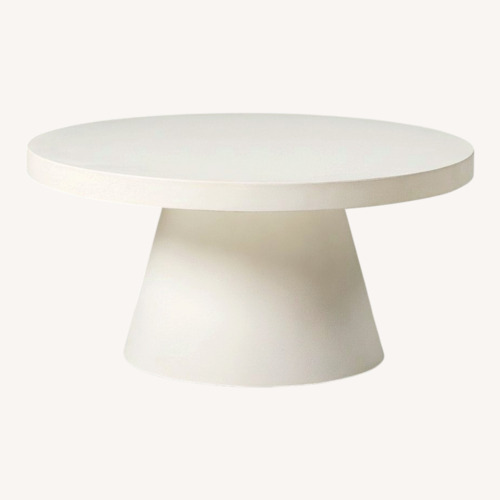 Used West Elm Concrete Indoor/Outdoor Round Coffee for sale on AptDeco