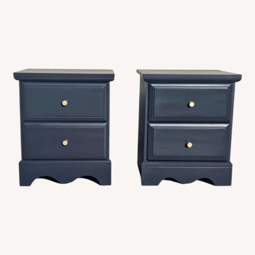 Used Vintage Moody Dark Nightstand Pair for sale on AptDeco