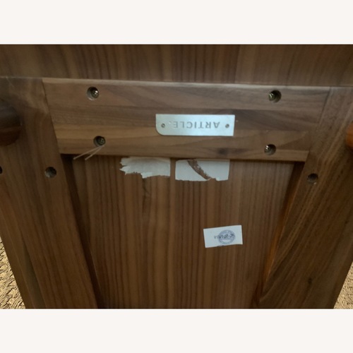 Used Article Sede Set of Leather and Walnut Chairs for sale on AptDeco