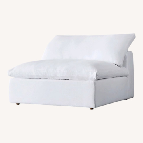 Used Restoration Hardware White Cloud Modular Armless Chair for sale on AptDeco
