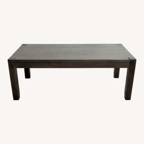 Used Dark Brown Wood Coffee Table for sale on AptDeco