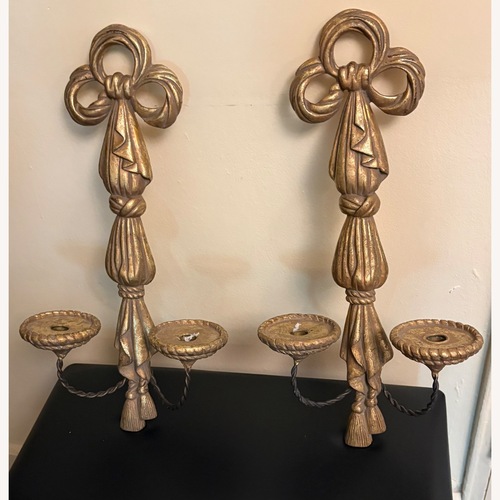 Used Gold Resin Wall Scone for sale on AptDeco