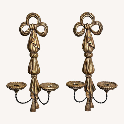 Used Gold Resin Wall Scone for sale on AptDeco