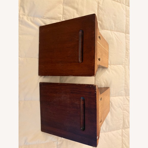 Used Dark Brown Wood Wall Decor for sale on AptDeco
