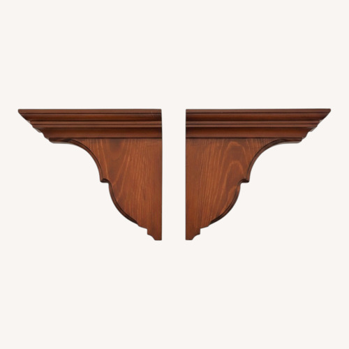 Used Dark Brown Wood Wall Decor for sale on AptDeco