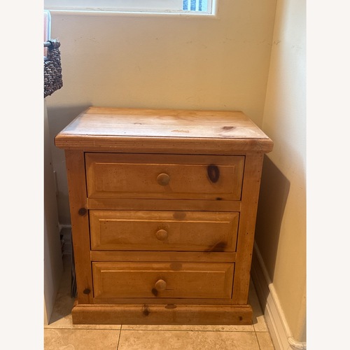 Used Light Brown Dresser Three Drawers for sale on AptDeco