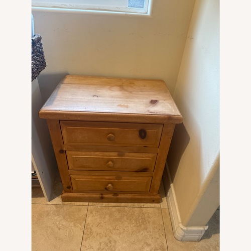 Used Light Brown Dresser Three Drawers for sale on AptDeco