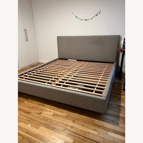 Used West Elm Contemporary Upholstered Storage King Bed for sale on AptDeco