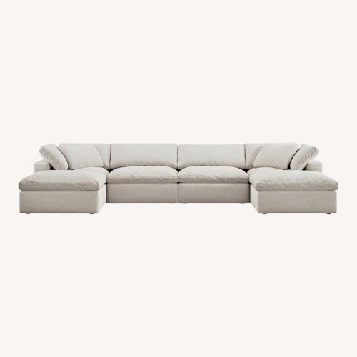 Used Restoration Hardware Cloud Luxe White Sectional for sale on AptDeco