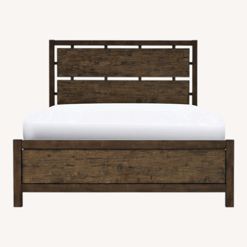 Used Raymour & Flanigan Larkspur King Panel Bed for sale on AptDeco