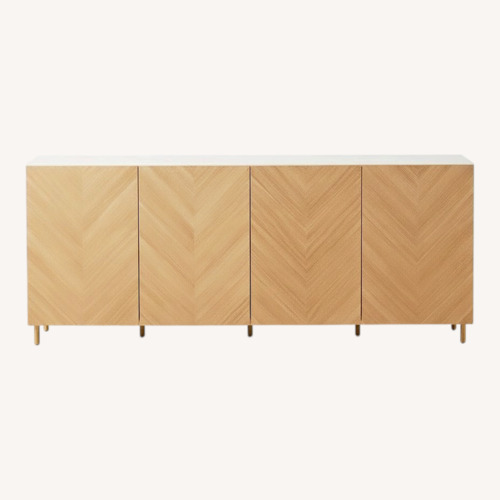 Used IKEA BESTÅ Natural Wood Sideboard for sale on AptDeco