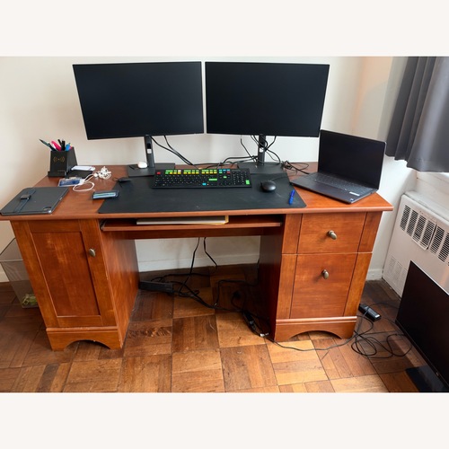 Used Vintage/Antique Finds Light Brown Desk for sale on AptDeco