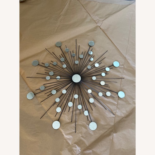 Used West Elm Silver Starburst Mirror for sale on AptDeco
