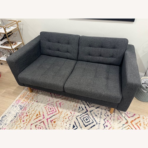 Used IKEA MORABO Dark Gray Fabric 2 Seater Sofa for sale on AptDeco