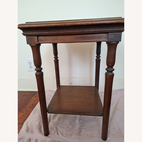 Used Dark Brown Wood Side Table for sale on AptDeco