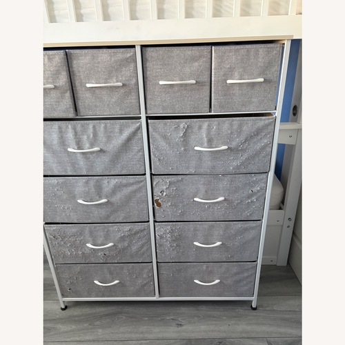 Used Dumos Light Grey 12 Drawer for sale on AptDeco