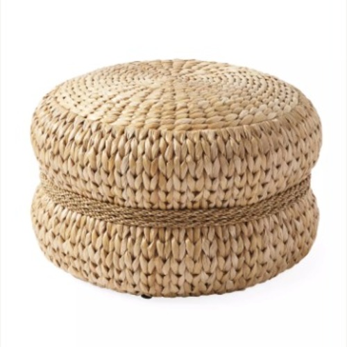Used Serena & Lily Natural Wicker Ottoman for sale on AptDeco
