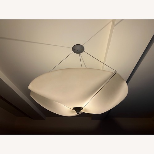Used Large White Modern Sculptural Ceiling Light for sale on AptDeco
