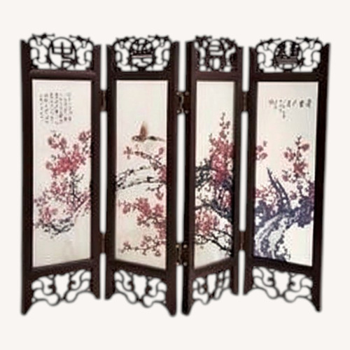 Used Cherry Blossom Folding Screen Desktop Divider for sale on AptDeco