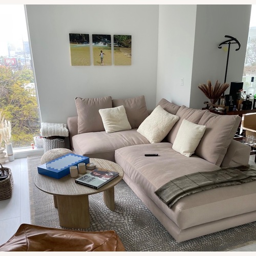 Used Natural 2 Piece Sectional for sale on AptDeco