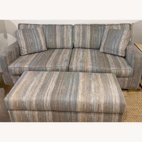 Used Sofa with Ottoman Covered in Performance Fabric for sale on AptDeco
