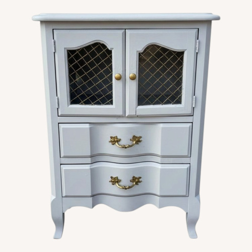 Used Vintage/Antique Finds White Wood Nightstand for sale on AptDeco