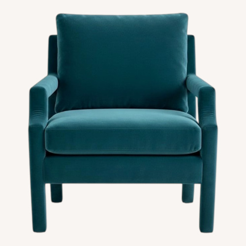 Used Pair Anthropologie Delaney Velvet Armchairs for sale on AptDeco