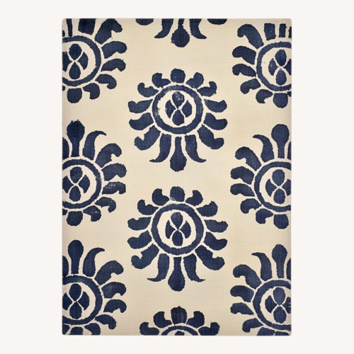 Used Serena & Lily Azul Wool Area Rug 9' x 12' for sale on AptDeco