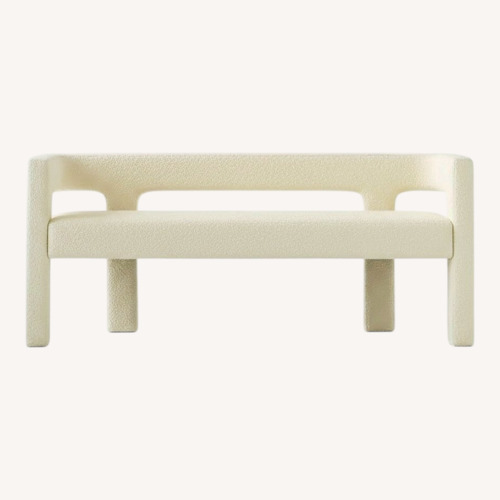 Used CB2 Stature White Bench for sale on AptDeco