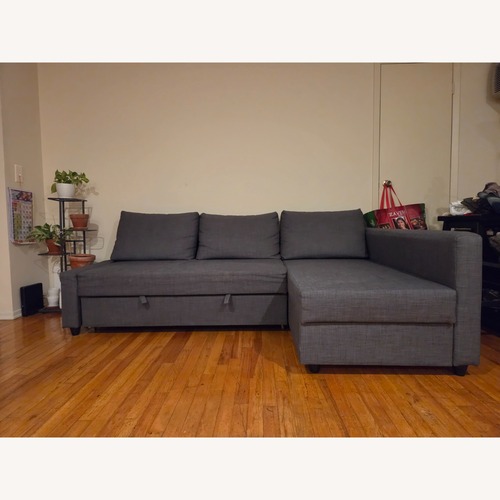Used IKEA FRIHETEN Dark Gray Fabric Sleeper Sofa for sale on AptDeco