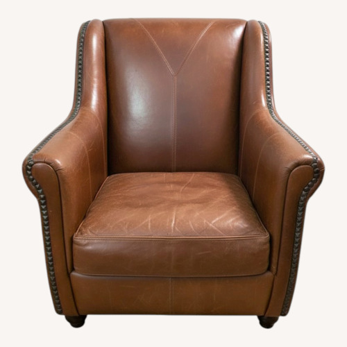 Used Vintage Genuine Leather Club Chair for sale on AptDeco