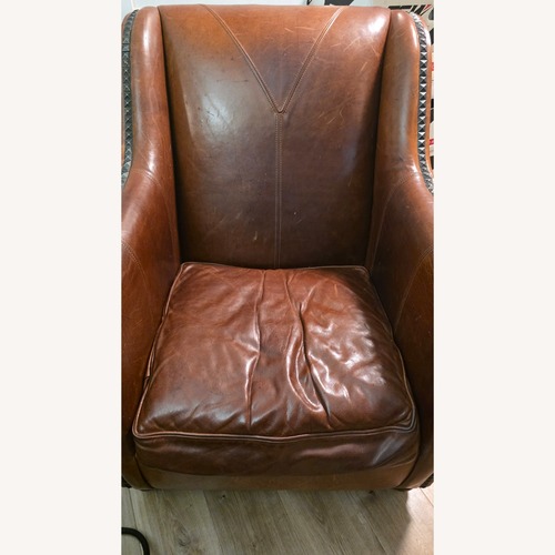 Used Vintage Genuine Leather Club Chair for sale on AptDeco