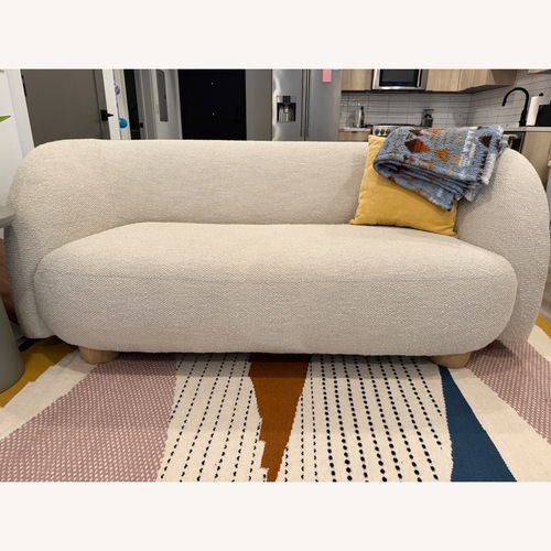 Used West Elm Laurent 76” Natural Boucle Sofa for sale on AptDeco