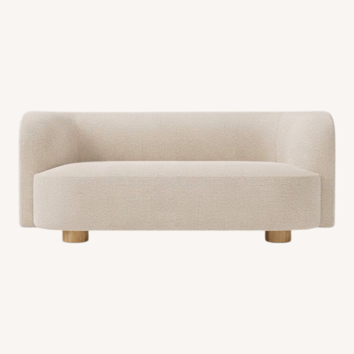 Used West Elm Laurent 76” Natural Boucle Sofa for sale on AptDeco