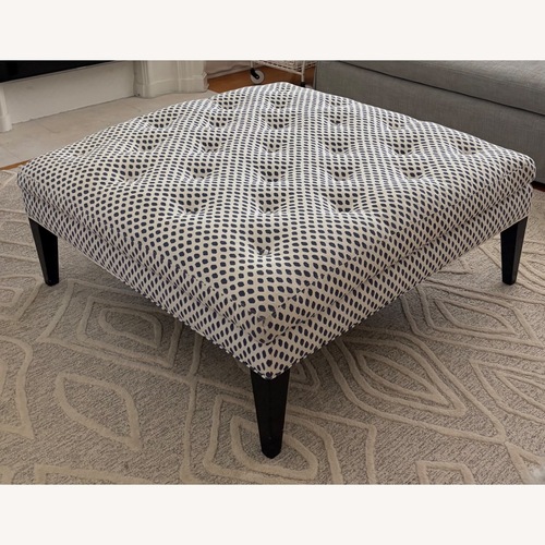 Used Cotton Ottoman for sale on AptDeco