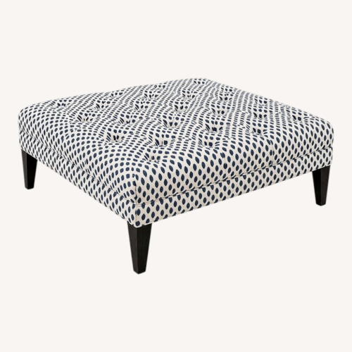 Used Cotton Ottoman for sale on AptDeco