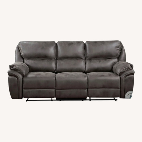 Used Proctor Gray Double Reclining Sofa for sale on AptDeco
