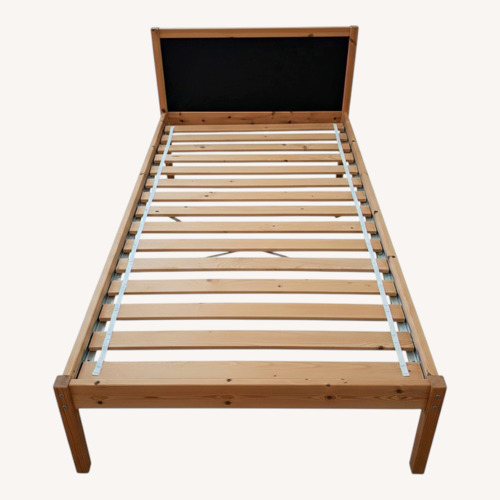 Used Natural Wood Twin Bed for sale on AptDeco