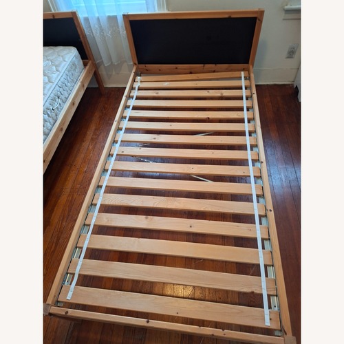 Used Natural Wood Twin Bed for sale on AptDeco
