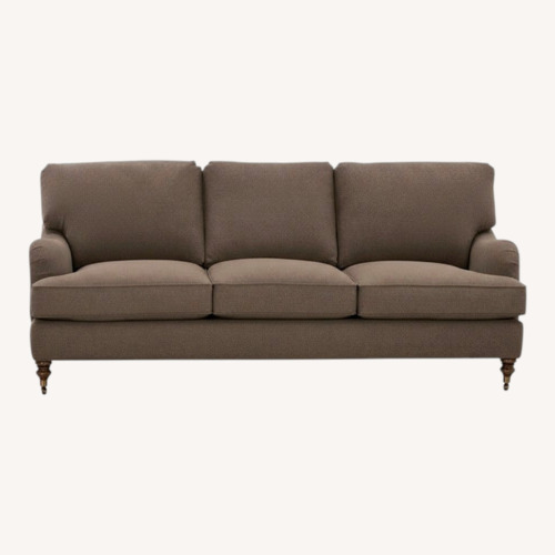 Used Robin Bruce Light Brown Fabric 3+ Seater Sofa for sale on AptDeco