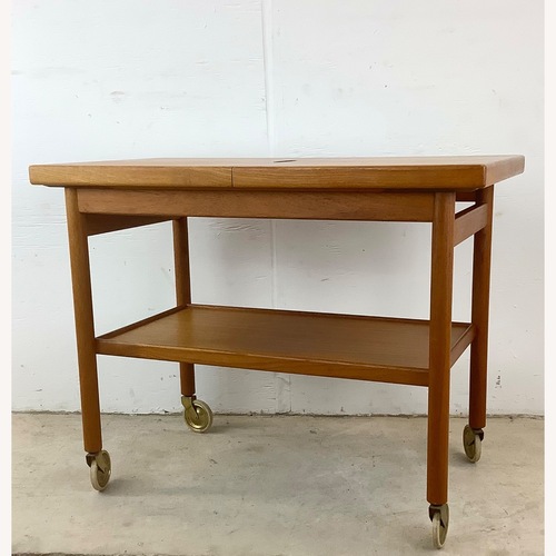 Used Vintage Teak Bar Cart by Kurt Stervig for sale on AptDeco