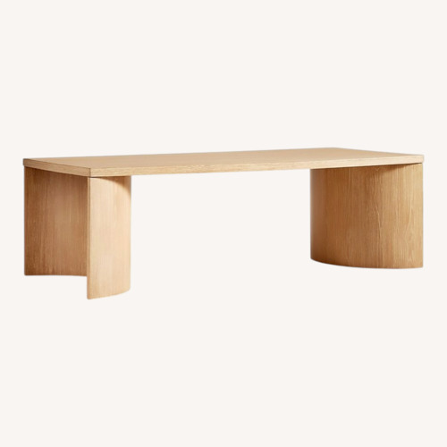 Used Crate & Barrel Natural Wood Dining Set for sale on AptDeco